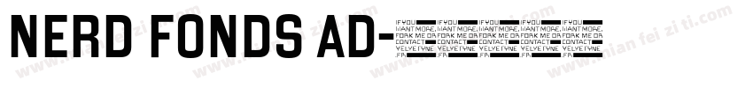 nerd fonds ad字体转换